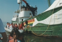 Акція Грінпіс-Україна на Запорізькій атомній електростанції, 1994 р.