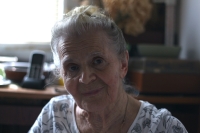 Ludmila Minaříková, natáčení pro Paměť národa, květen 2023