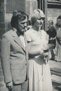 Jiří a Hana Závodští, svatba, 1978