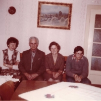 Sestra Božena Chlanová, Miroslav Panuška st., Hana Panušková a syn Miroslav Panuška ml.