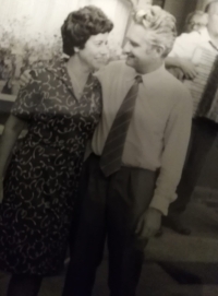 Vladimír Hamal s družkou Olgou, 1975