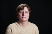 Наталія Вишневська під час запису інтерв'ю, 2023 р. 