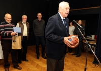 František Konvička v roce 2016 při uvedení do Síně slávy města Třebíče