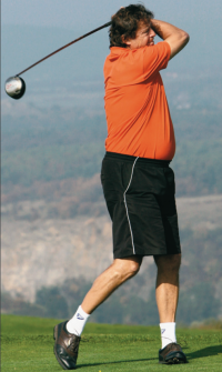 Jiří Hřebec při golfu v roce 2006