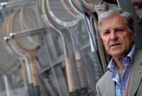 Jan Kodeš, spoluhráč Jiřího Hřebce v Davisově poháru v roce 2016, kdy slavil 70. narozeniny