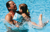 Jiří Hřebec v roce 2010 se svou dcerou