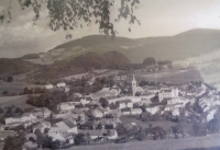 Kašperské Hory v roce 1956, jak si je Vladimír Frenzl pamatuje z dětství