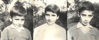 Děti Vít, Miriam, Jan v roce 1965