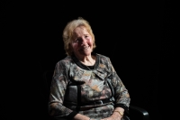 Witness Anna Blašková during recording.