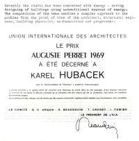 Perretova cena udělena Karlu Hubáčkovi v roce 1969