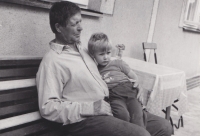Josef Tulach se synem, 60. léta 20. století