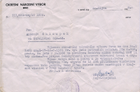 Pokuta Antonínu Chloupkovi staršímu za nesplnění dodávek, 1952