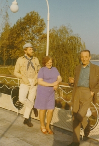 Setkání s rodiči a bratrem, Budapešť, počátek 70. let 20. století