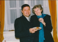 Marta Ernyeiová s manželem, 90. léta 20. století