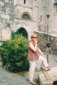 Vlasta Křížová Gallerová na Festivalu středověkového divadla, Itálie 1993
