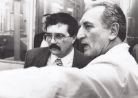 Josef Lux a Václav Němeček v polovině devadesátých let v AMPA