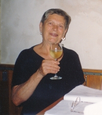 Jarmila Vítovská v sauně ve VŠE, kde pracovala v důchodu ještě v roce 2012