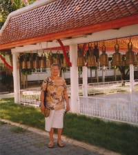 Jarmila Vítovská na dovolené v Thajsku, 90. léta