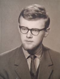  Ivan Pelant v Uherském Brodě, první rok na vysoké škole, leden 1963