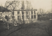 Továrna Václava Kratochvíla v Moravičanech, náhon, venkovní pohled, nedatováno