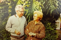 Setkání matky Otto Schneidera, Otilie Schneiderové, s bratrem Václavem Kratochvílem v Austrálii, 1984