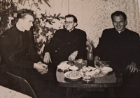 Andrej Lukáček během studia v Kněžském semináři v Litoměřicích (1960-1965)
