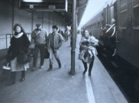 Brněnské hlavní nádraží, listopad 1989