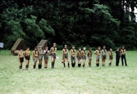 Poslední skautský tábor oddílu z Veselí nad Moravou, u Eliášova splavu na Vysočině, rok 1970