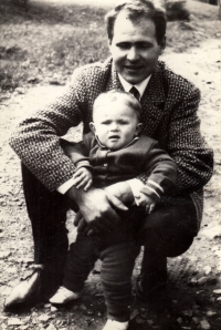 Petr Oravec s otcem