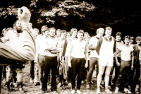 Členové Hozákova poháru, Veselí nad Moravou, vlevo Dušan Leitgeb