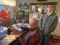 Během společného setkání v domě pana Zoufalíka v Pittsburghu
