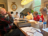 Během společného setkání v domě pana Zoufalíka v Pittsburghu
