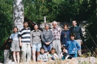 Helena Illnerová s rodinou, Vysočina, cca 2002