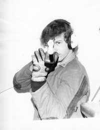 Ivan Kubela jako střelec Svazarmu Crystalex, 1981