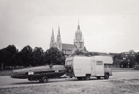 Karavan a jachta Dušana Srba v Maďarsku, rok 1980