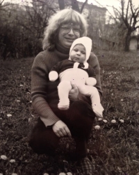 Jan Tyl se synem Davidem Tylem, 1983