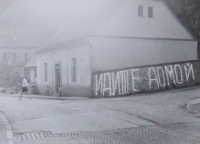 21. srpen 1968 v Letohradě, Ústecká ulice, řezník Bárnet