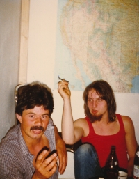 Michal Válek (vpravo), 80. léta 20. století