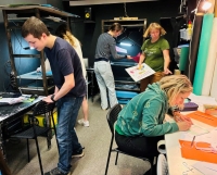 Momentka z animační dílny v kině Scala 