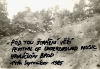 Pod tou strážní věží, září 1985