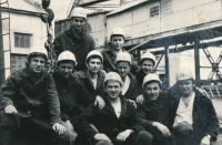 Jan Šolta (první zleva) na Donbase, 1971