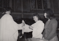 Křest Dany Vaňkové v roce 1980