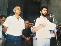 Aram Manukyan and Vano Siradeghyan at Opera Square