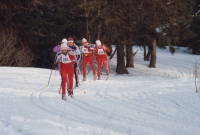 Jiří Beran vpředu při závodu Jizerská padesátka