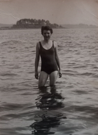 Milada Tahotná na Lipně, pol. 60. let