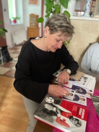 Eva Haniaková při nahrávání pro Paměť národa