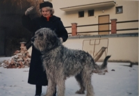 Matka Josefa Matouška se psem