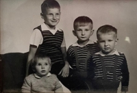 Josef Matoušek se svými bratry