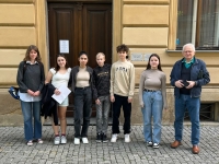 Tým ze ZŠ Barrandov s Pavlem Baldinským; 2024