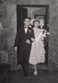 Svatba Aleny a Karla Groulíkových, rok 1957